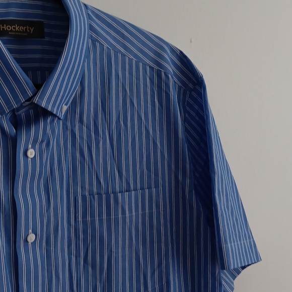 Hockerty Striped Button Down Shirt#2244 - Picture 3 of 5
